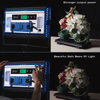 Yidoblo A-2200BI LCD-Zaslon Pro LED Svetilke, Mehko svetlobo, Bio-barvni led panel svetlobo Za Fotograranje Lučka APP Daljinsko upravljanje