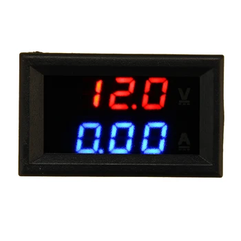 Mini Digitalni Voltmeter Ampermeter DC 100V 10A Voltmeter Tekoči Meter Tester Modra+Rdeča Dvojno LED Zaslon za RC Brnenje FPV Robot