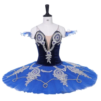 Strokovno balet tutus obleko Coppelia Modra Ptica Mesečini Modra Raymonda Princesa Florina trnuljčica
