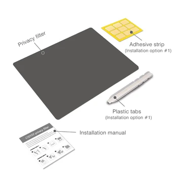 Zasebnost Filter za Polno Zajetje Zaščitno folijo Dustproof Zasloni Zaščitnik Črno Za ASUS ZenBook UX310UQ