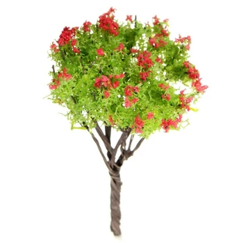 Žafranike listov drevesa Miniaturni Lutke Lonci Dekor Moss Bonsaj Mini Krajine DIY Obrti Vrtni Okras