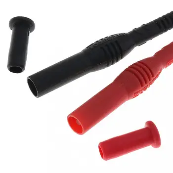 LA04030 2pcs /130CM PVC Wire 10A Lantern Table Pen with Probe Cover for Digital Multimeter