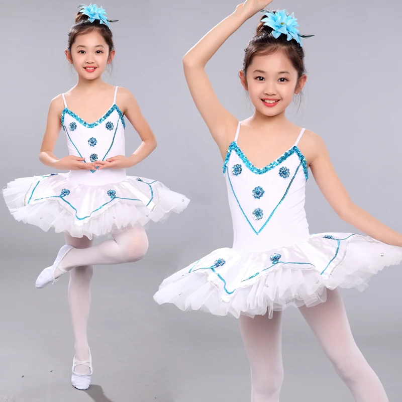 Palačinka Tutu Otroke, Balet Tutu Kostum za Otroke Bela Strokovno Balet Tutu Obleko Dekleta Vestidos Par Balet B-6513