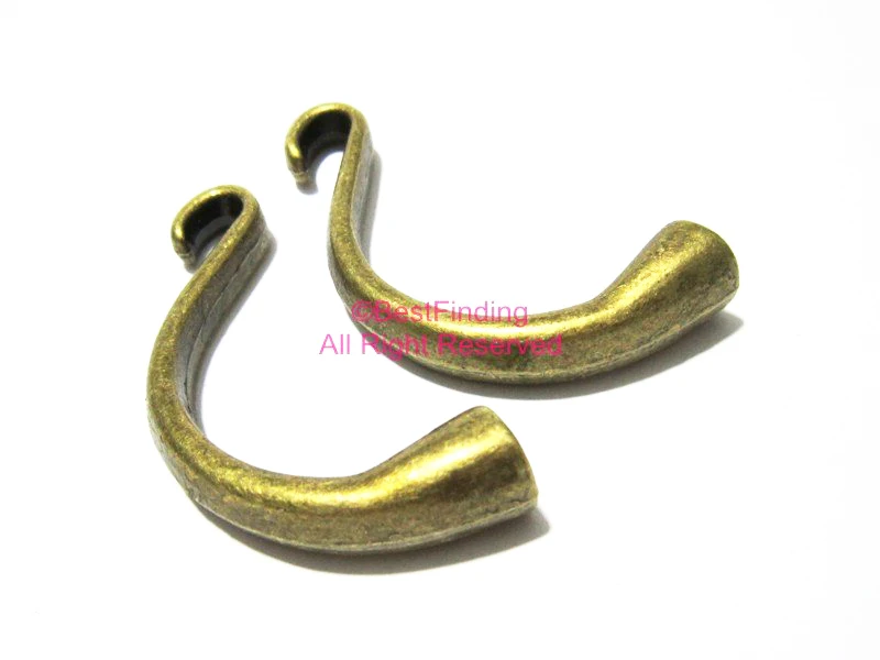 Pol hlačnice zapestnica kljuke Antično bronasto usnje kavljem zapirala za 5 mm usnje kabel -RH01B