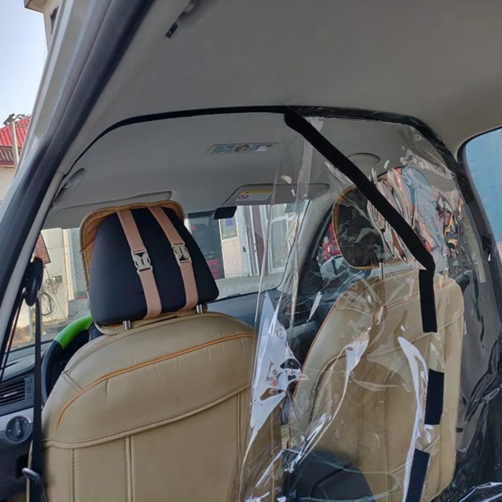 Pregledna Avtomobilski Sedež Anti Kapljic Dokaz Izolacije Zaslon PVC Zaščito Film Zavesa Za Taxi Voznika osebnega Avtomobila Notranje zadeve