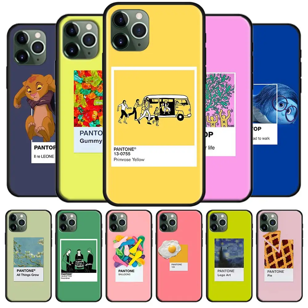 Telefon Primeru za iPhone 6 6s 7 8 X XS XR 11 12 Pro Max 12 Mini SE 2020 11 Pro 7+ 8 Plus Kritje Primerih Pantone Candy Barve Umetnosti