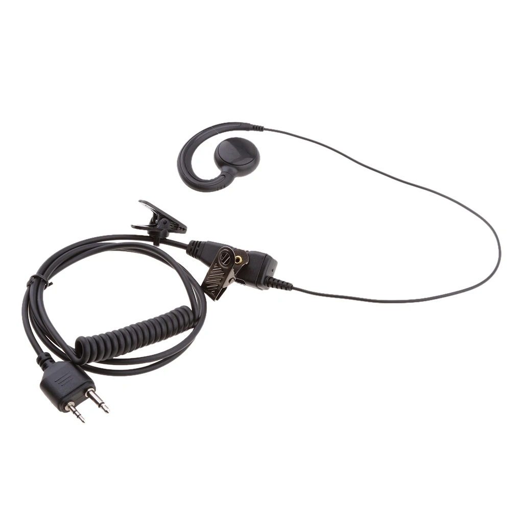 Varnost Uho-Kavelj Slušalke Slušalke PG MIC 2Pin Za MIDLAND GXT400/450 Radio