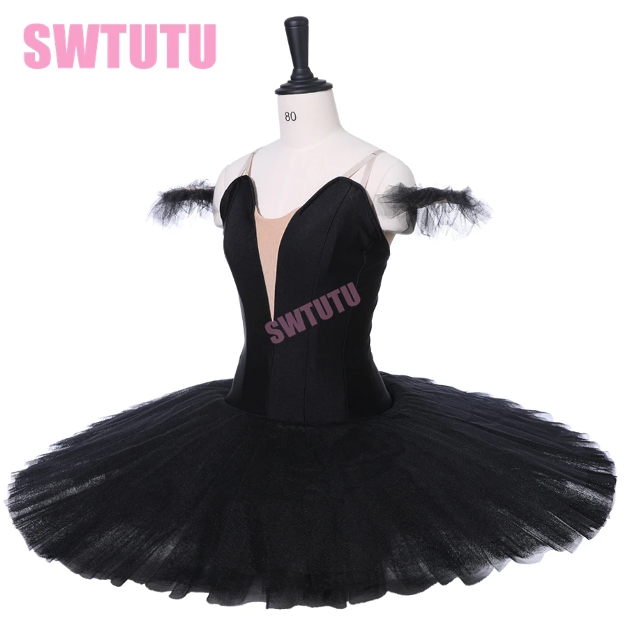 Črni Balet Tutu Strokovno Klasični Ples Obleka, Kostum za Dekleta Krožnik Tutus Competiton za Ženske BT9111