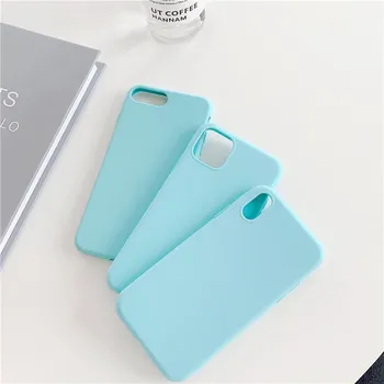 Retro Macaron barve japonski kawaii Telefon Primerih Za iPhone 11 Pro Max primeru Srčkan kritje za iPhone XS MAX XR X 7 8 Plus 7Plus Primeru