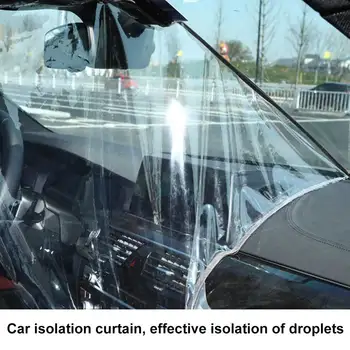 Pregledna Avtomobilski Sedež Anti Kapljic Dokaz Izolacije Zaslon PVC Zaščito Film Zavesa Za Taxi Voznika osebnega Avtomobila Notranje zadeve