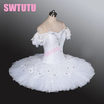 White swan lake balet tutu bela strokovno balet tutu fazah kostume klasični balet tutu za dekleta BT9001