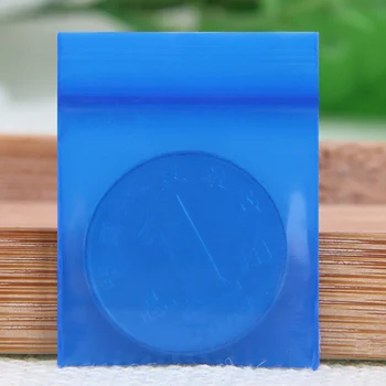 100 kozarcev/Veliko 2.5x3.5 cm Modra Barva majhnosti Jasno PE Plastično Vrečko Ziplock Zapira patentna Zadrga Vrečka Darilne Vrečke