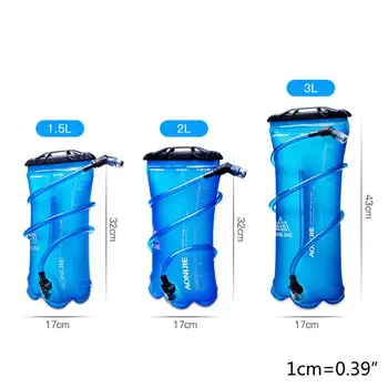 1,5 L 2L 3L Zložljivo Mehko Rezervoar Vode Mehurja Hydration Pack Vode Vrečko Teči