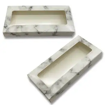 Lash škatle embalaža po meri logo umetno cils 25 mm mink trepalnice marmorja primeru debelo 10pcs papir lažno trepalnic embalaža polje
