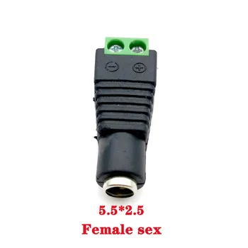 Moški Ženske DC Vtič Priključek 2.1 mm x 5,5 mm 2,5 mm x 5,5 mm 1.35 mm x 3,5 mm ni treba ne Varjenje DC Priključite Napajalnik 12V 24V Za CCTV