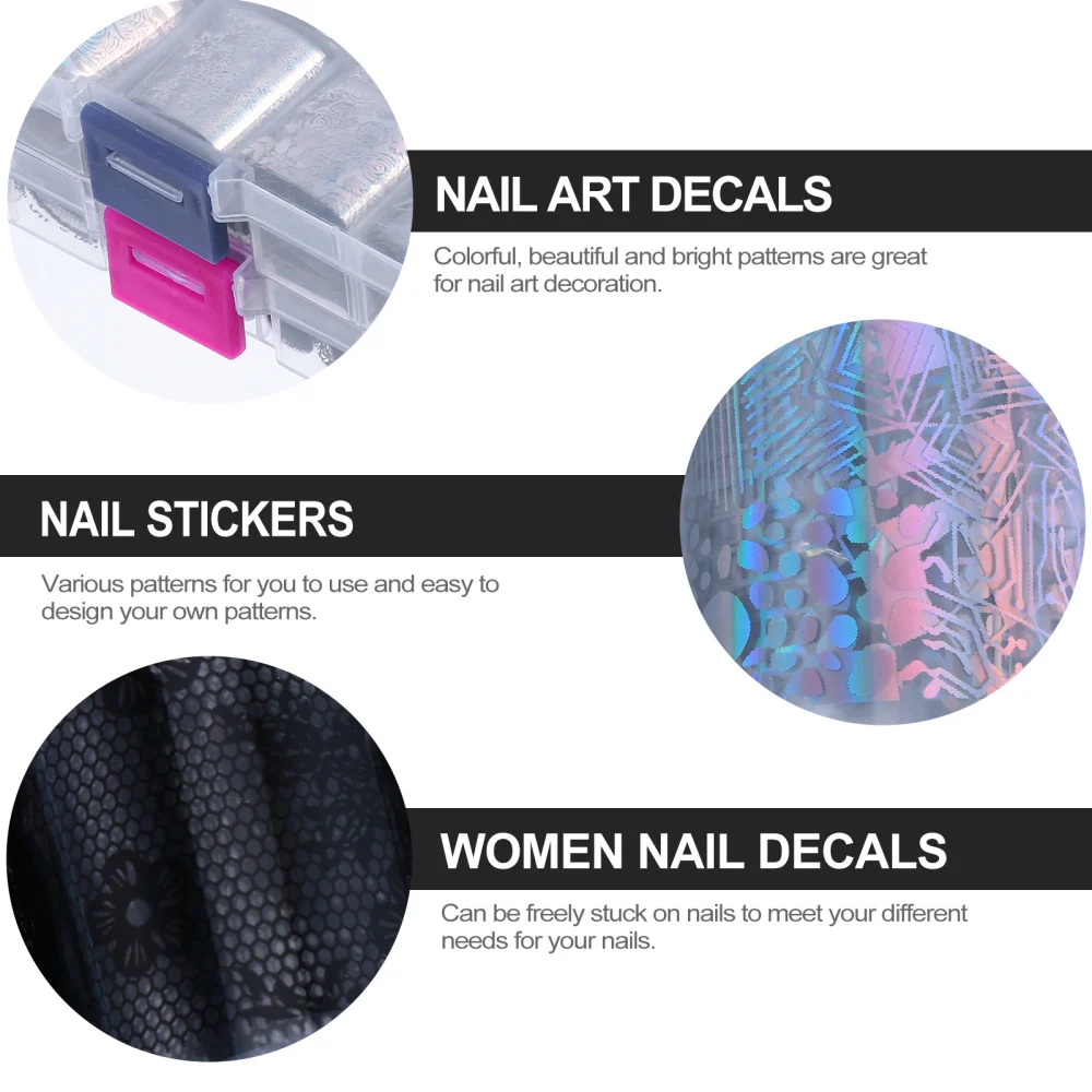 20 Listov papirja Nalepke za nohte Nail Art Oprema DIY Nalepke za Nohte Dekoracijo