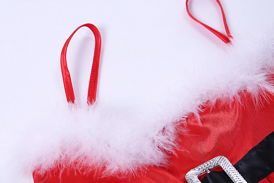 Cutestyles 2020 Dekle Božično zabavo, Obleke Belo Krzno Rdečega Tila Obleko S Črnim Pasom Otrok Fancy Cosplay Obleke GD41030-01