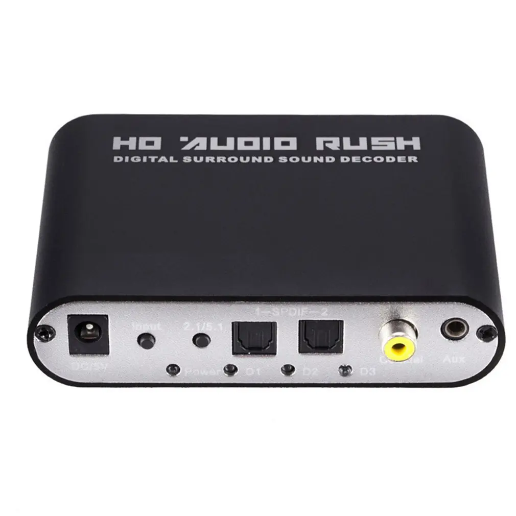 Digital 5.1 Audio Dekoder Pretvornik Dolby Dts/Ac-3 Optični, Da 5.1-Kanalni Analogni Pretvornik Zvoka Zvočna kartica Ojačevalnik Za TV