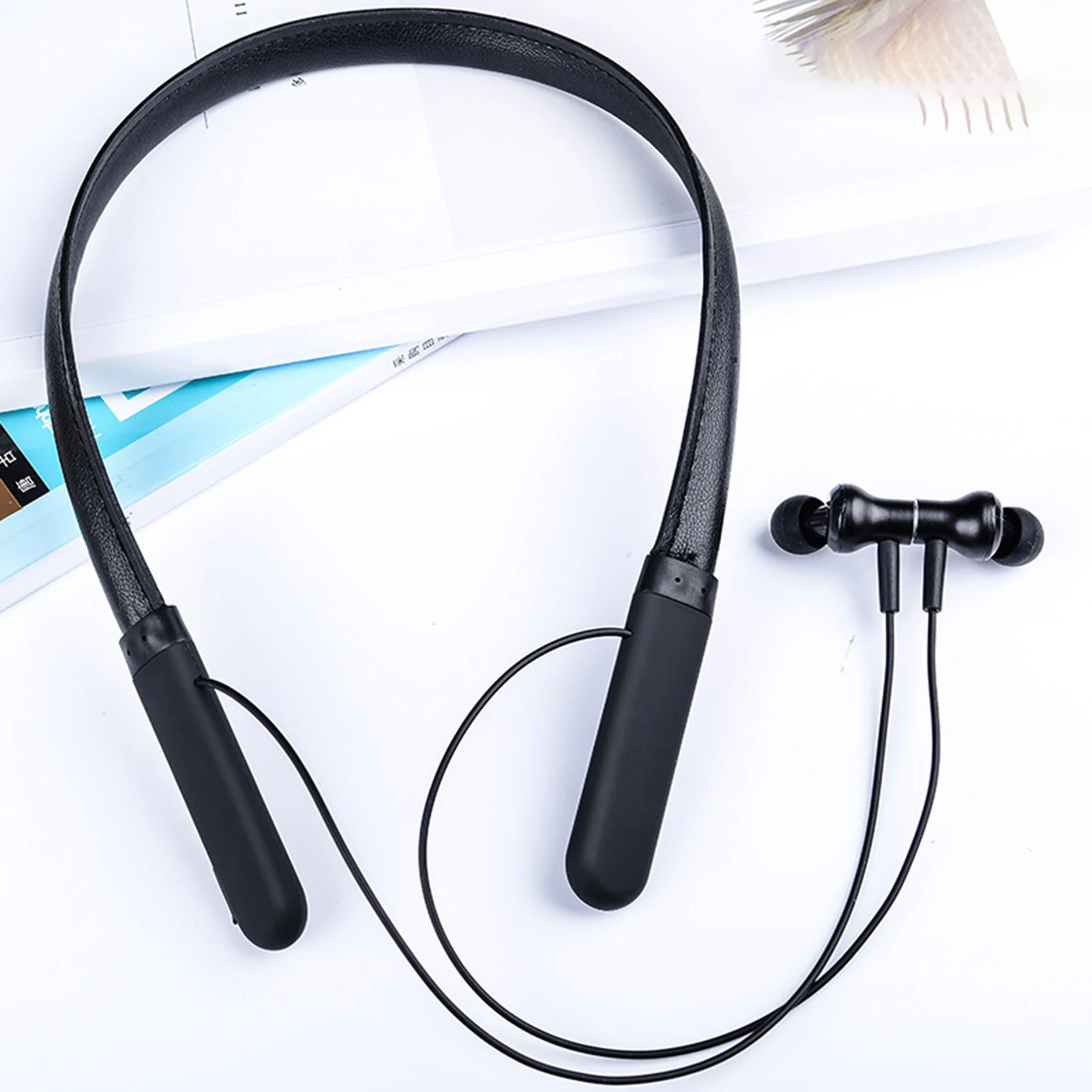 G6 Bluetooth 5.0 Magnetni Brezžične Slušalke Znoj Dokaz Igranje Glasbe in-Ear Slušalke Slušalke z Mikrofon Brezžični Čepkov Slušalke