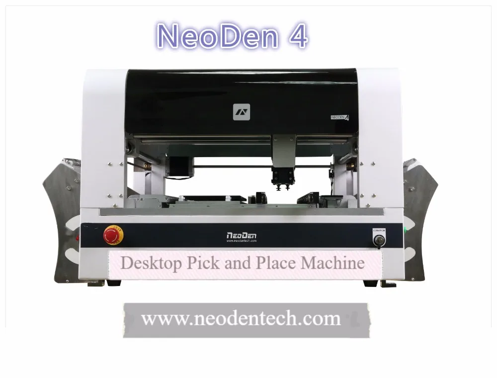 Neoden4 visoka natančnost benchtop majhne izberete in kraj stroj z vizijo in 4 glave za PCBA