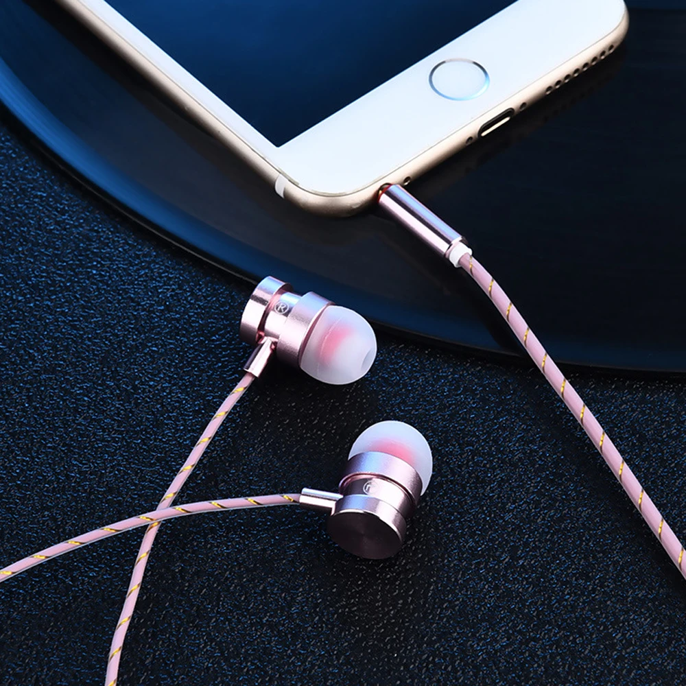 Novo Univerzalno slušalke 3.5 mm, Uho Stereo kovinskih Čepkov slušalke Za Xiaomi/za Huawei Žične Slušalke Za Telefon, RAČUNALNIK