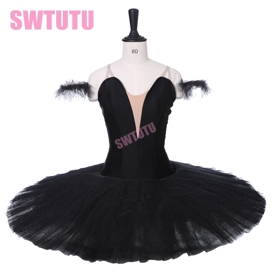 Črni Balet Tutu Strokovno Klasični Ples Obleka, Kostum za Dekleta Krožnik Tutus Competiton za Ženske BT9111