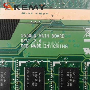 Akemy Za ASUS X550LA X550LD X550LC Y581L A550L R510L Y583L prenosni računalnik z matično ploščo preizkušen dela original I7-4500/4510U 4GB RAM