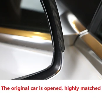 Avto Ogledala Pokrov za Tesla Model X 2016-2020 Suho Ogljikovih Vlaken Strani Ogledalo Kritje Trim Pribor,Mat Črna