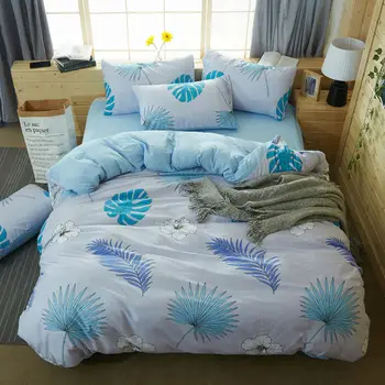 Domov-Home tekstilne posteljno perilo za dekleta srčkan Posteljnina nabor Stanja Odeja cover Prevleke Rjuhe Kritje darilo za otroke, Kralj, Kraljica