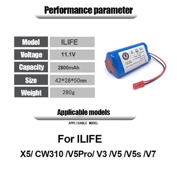 Za ilife metla robot baterije, dodatna oprema X5 CW310 V5Pro V3 V5 V5s metla V7 Ni-MH baterije