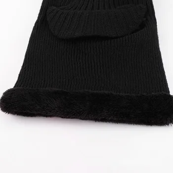 2019 moda plesti klobuk moških je pozimi toplo naušniki volne skladu obraz pletene kape