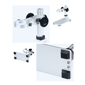 1X-1000X 4.3 palčni LCD-Zaslon VGA Mikroskopom 8 LED Osvetlitev, USB Digitalni Elektronski Mikroskop SMD spajkanje mobilni telefon popravila