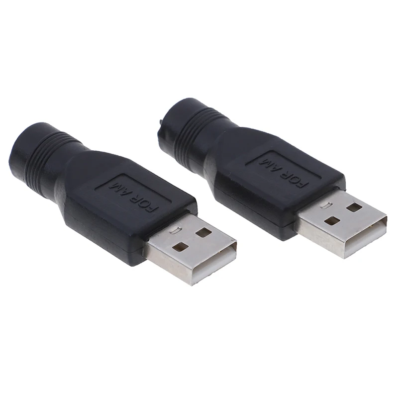 2Pcs USB Ženski 5,5 mm X 2.1 mm Ženske DC Pretvornik Adapter za Polnilnik