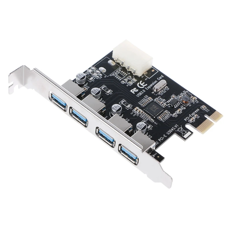 Spusti Ladje, PCI-E PCI Express USB3.0 4 Vrata Širitev Sim Adapter SuperSpeed Za Računalnike Mac Pro