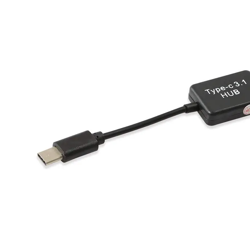 Tip C OTG USB 3.1 Moški Dvojni 2.0 Ženski OTG Polnjenje 2 Port HUB Kabel Y Razdelilnik