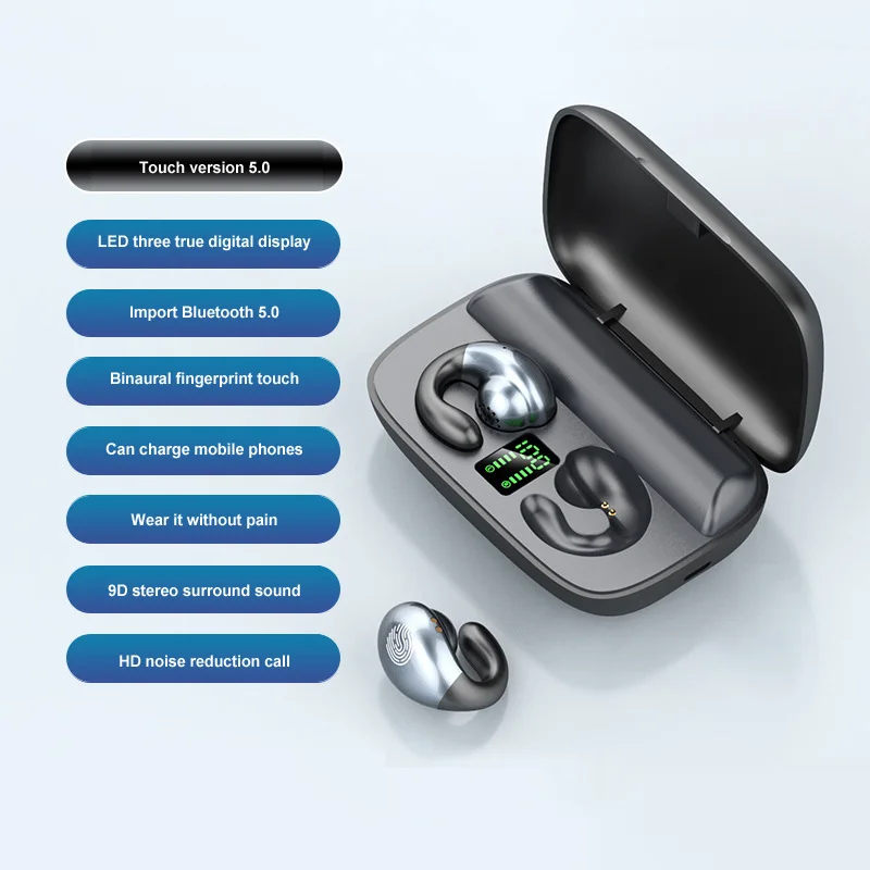 TWS Bluetooth 5.0 Slušalke Polnjenje Box Brezžične Slušalke 9D Stereo Šport Nepremočljiva Čepkov Slušalke Z Mikrofonom
