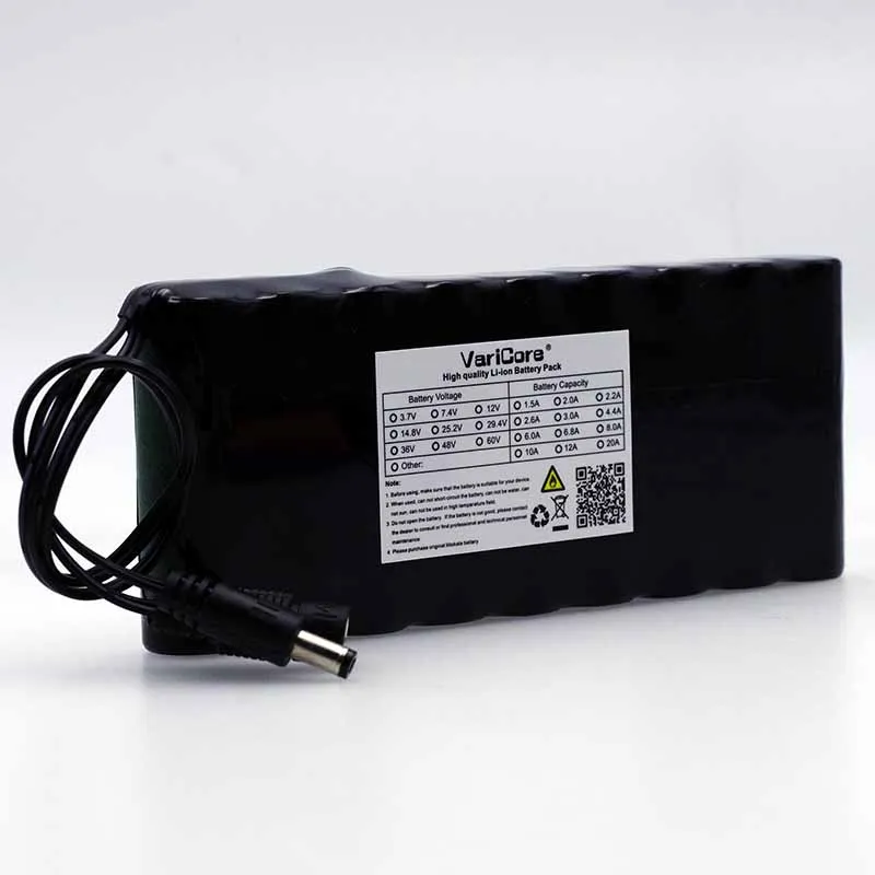 VariCore 12 v 9.8 Ah 9800mAh 18650 Polnilna Baterija 12V Protection Board CCTV Monitor baterije