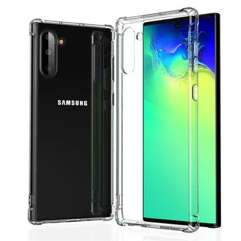Jasno Luksuzni Etui Visoke kakovosti Primeru Telefon Za Samsung Galaxy note 10 pro opomba 10 plus Super Mehke Silikonske Celice Hrbtni Pokrovček Coque