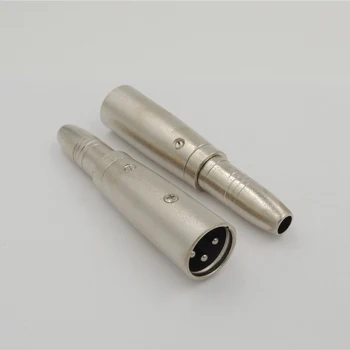 XLR Moški Zatiči za 6,35 mm 1/4 palca Mono Vtičnica Socket Adapter Pretvornik