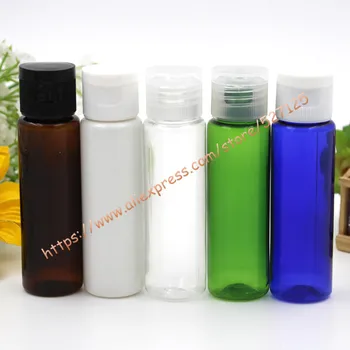 30 ml precej barve PET vzorcev steklenico z belo/clear/black PP flip pokrov,eterično olje/tekoči/vlažilec/obraza vodo posodo