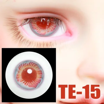 BJD Lutka oči je primerna za 1-3 1-4 1-6 velikost TE-15 večplastna z teksturirane steklene oči lutka dodatki
