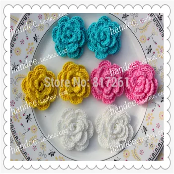 2016 nov prihod ZAKKA 30 pic/veliko bombaža, pletene čipke bombaž umetne vrtnice za poročno dekoracijo dekorativno cvetje za prodajo