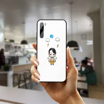 Kaljeno Steklo Telefon Primerih Pokrivajo Zaščito za Xiaomi Mi Redmi Opomba 4 4 5 5A 6 7 7A 8 8A 9 MP Pro Lite Srčkan Risanka Karikatura