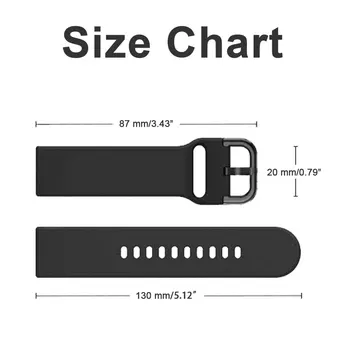 Mehke Silikonske Šport Gledam Band 20 mm, Trak Zamenjava Za Samsung Galaxy Watch Aktivno 40 mm Galaxy Watch 42mm Pametno Gledati