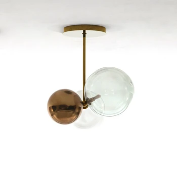 Post-moderne kreativne restavracija čarobni fižol, Obesek luči umetnosti Nordijska preprosta osebnost stekleno kroglo spalnica Obesek luči