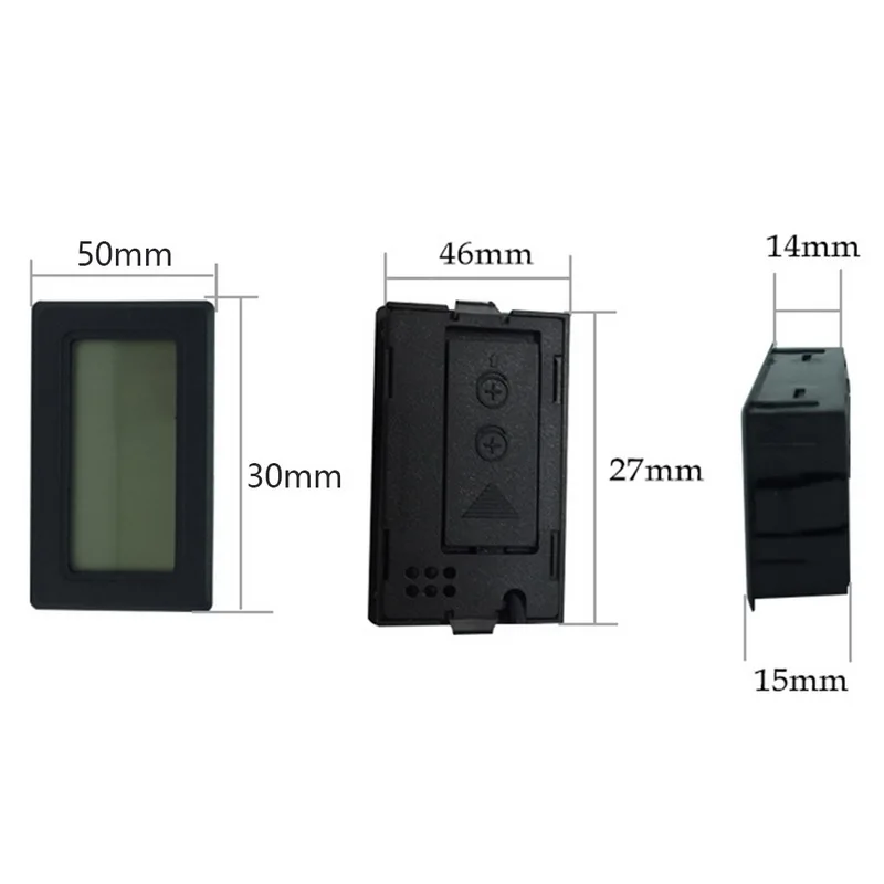 1 PC Digitalni LCD Zaprtih Priročno Temperaturni Senzor Vlažnosti Merilnika Senzor Hladilnik Termometer, Higrometer Prenosni Merilnik
