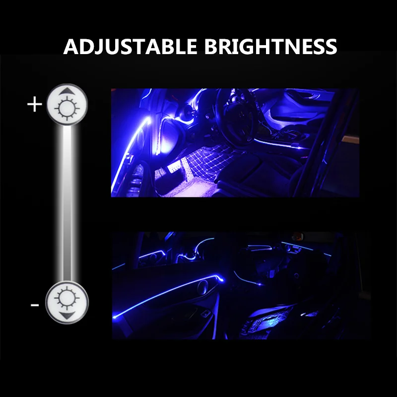 10 v 1 RGB LED z 6/8/10M Za Chevrolet Za VW Bora, Golf Jetta POLO, Passat A5 Fabia SEAT Leon dekorativni vzdušje svetilke