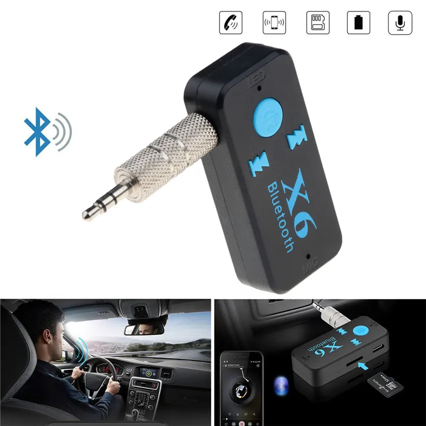 Avto Glasbe Bluetooth Audio Sprejemnik Adapte Blutooth Brezžično Za Aux 3,5 mm Stereo Za Avto Zvočniki Sprejemnikom, Jack Strani Brezplačno
