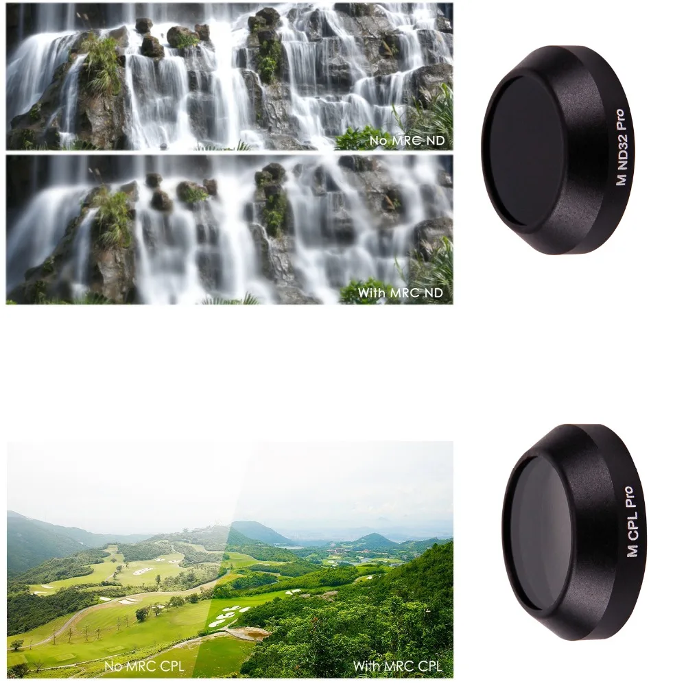 Dodatni ND4/8/16/32 Objektiv Kamere Filter kompleti Za DJI MAVIC Pro Kamero Brnenje Dodatki