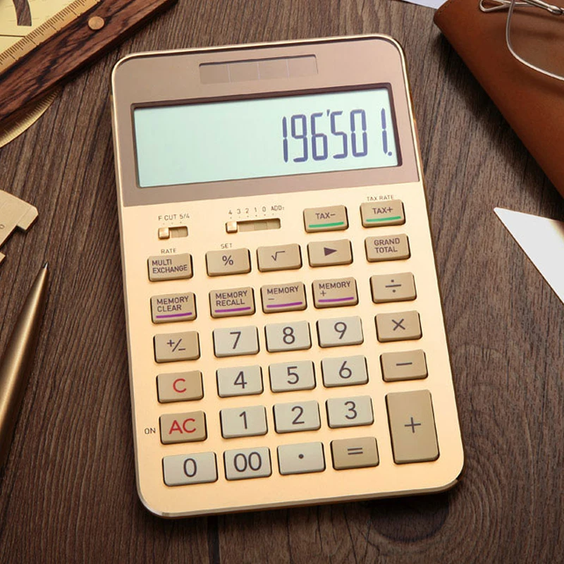 Kalkulator S200 High-end Darilo Poslovno Darilo Polje Memorial Pisarna Poslovni 12-mestni Velik Zaslon Prikaz Številke